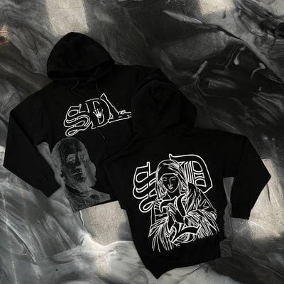 SDL Black & White Hoodie
